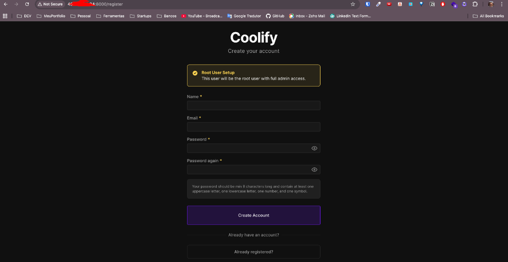 Coolify Register