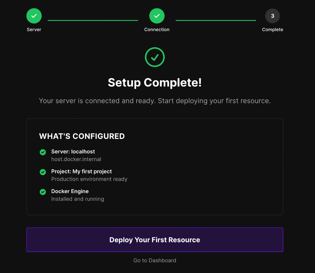 Coolify Setup Complete